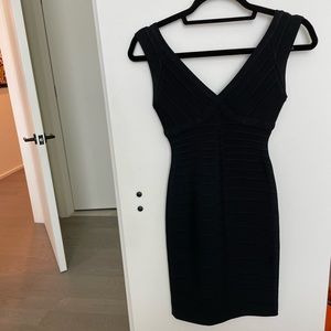 Herve Leger Black Bandage Dress - XS - Cocktail/Formal